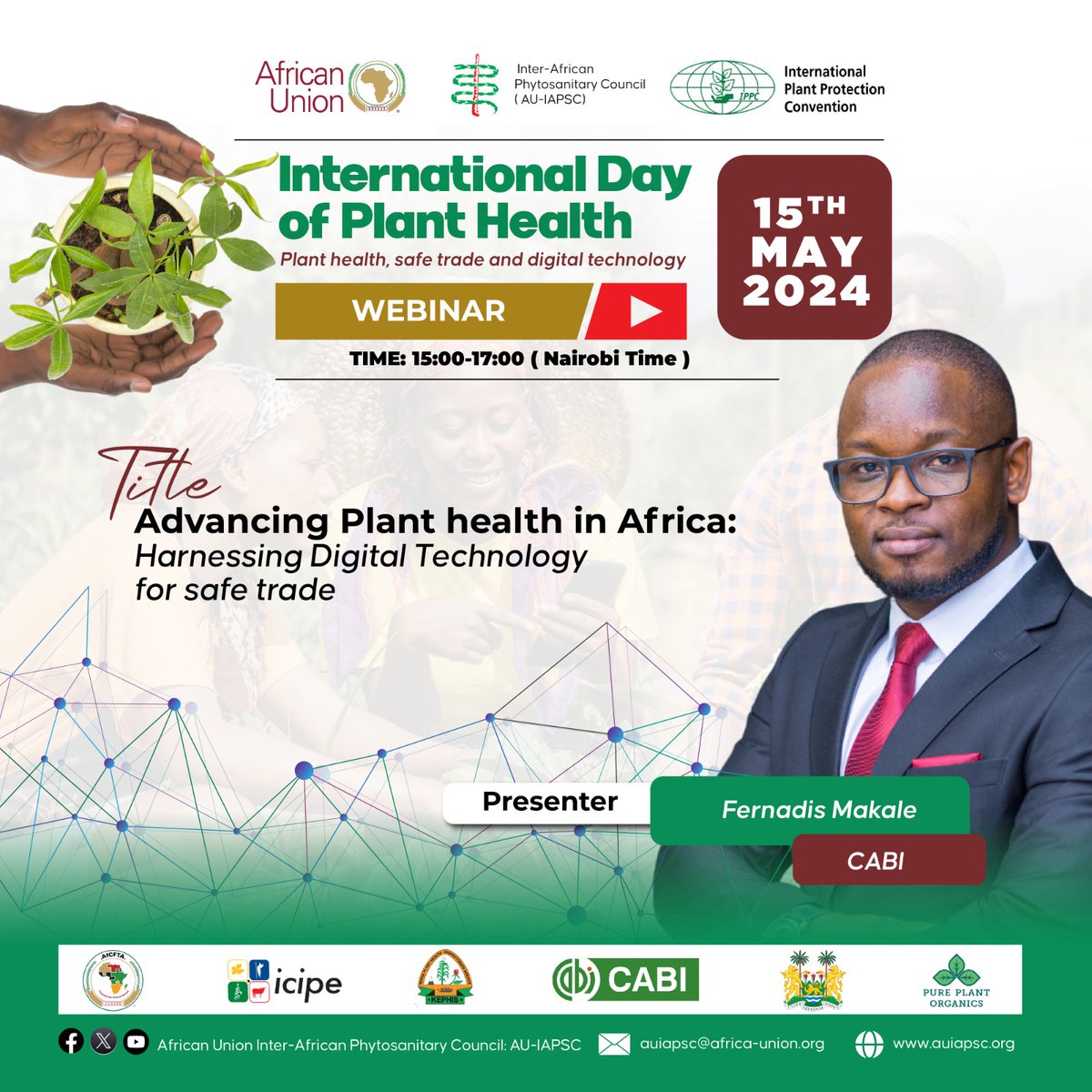 💻Watch live! Discover how digital technology can be used to promote plant health in Africa and ensure safe trade, TODAY at 3pm EAT. 🌱 Join the webinar➡️us06web.zoom.us/j/82314142346?…