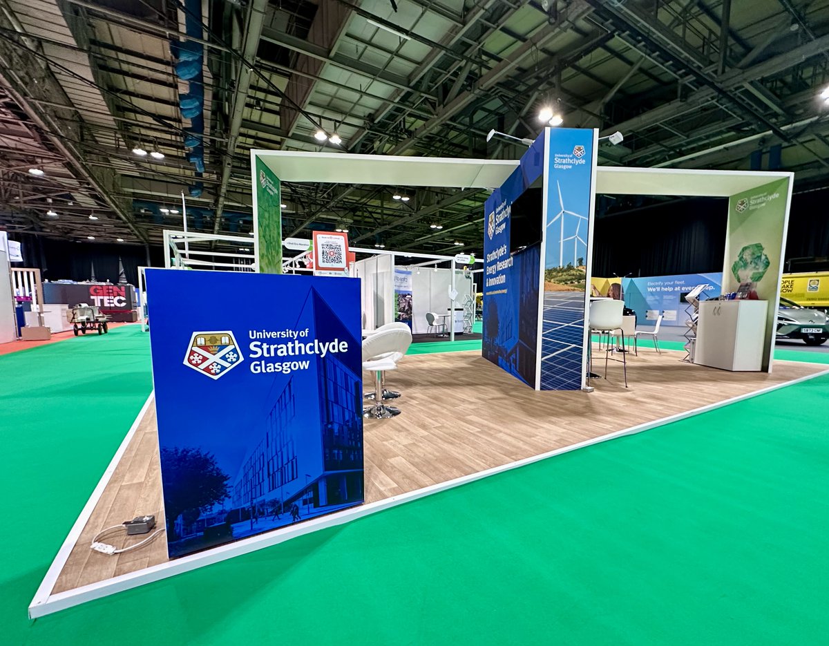 We're @AllEnergy today & tomorrow @SECGlasgow. Please come & meet the team, learn how @UniStrathclyde is accelerating energy research and innovation, and explore opportunities for collaboration. 📍 We're at stand P58. View the floor plan: …rplanning-visualisation.rxweb-prd.com/ALLEN24/exfx.h… #AllEnergy24