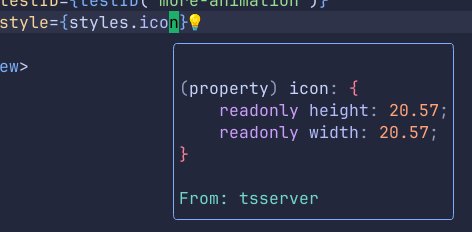 My #reactnative tip of the day:
Add a `as const` to your styles so you get a better hover experience