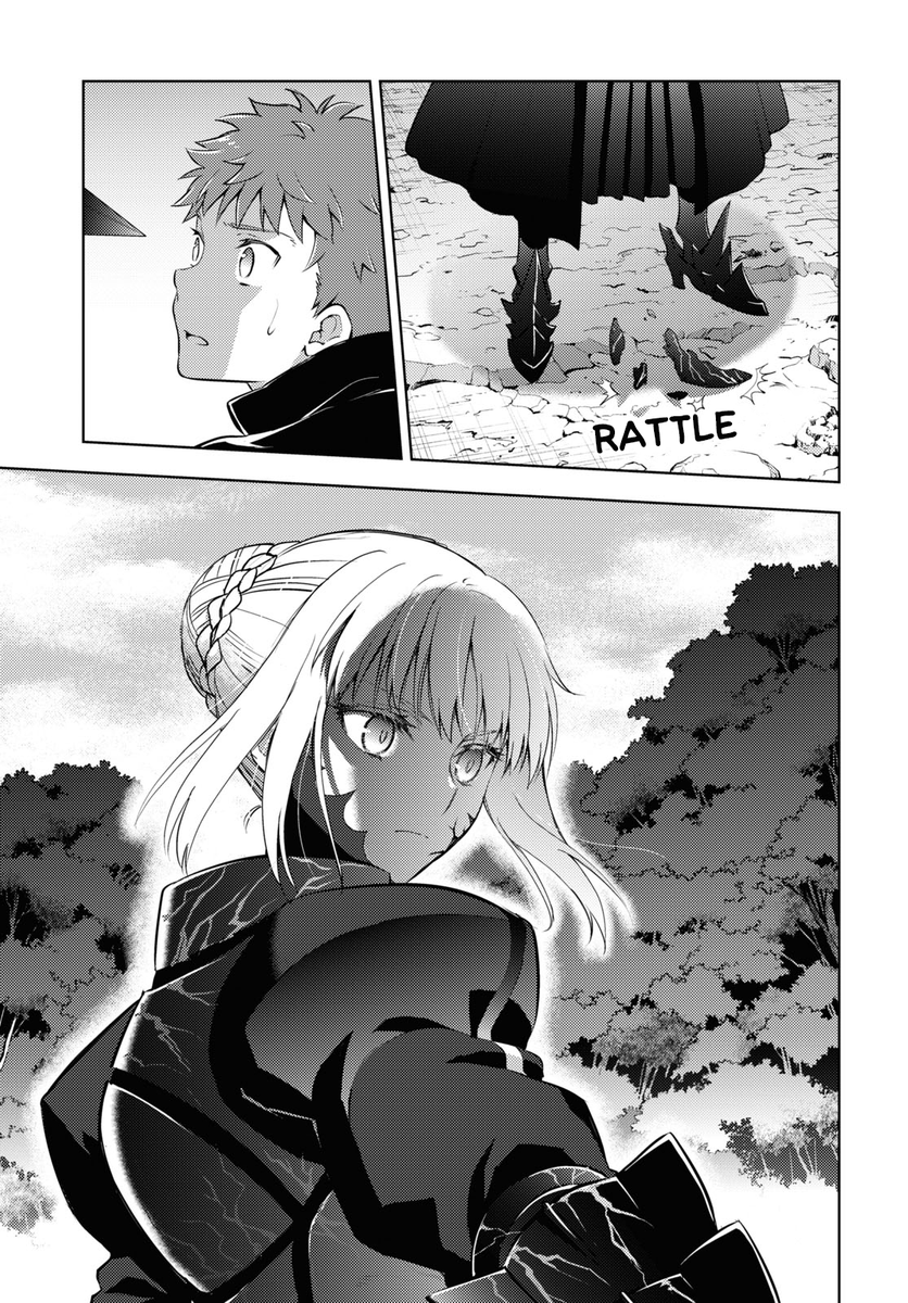 Translation of Chapter 94 of Fate/Stay Night: Heaven's Feel is now complete, go read it at MangaDex! mangadex.org/chapter/c7219d…