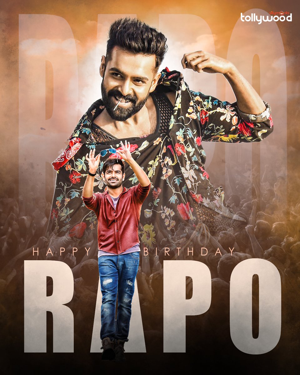 Wishing the talented & energetic star Ustaad @ramsayz a very Happy Birthday and fantastic year ahead! 🥳🎉

#HappyBirthdayRAPO #HBDRamPothineni #DoubleISMART #SillyMonksTollywood