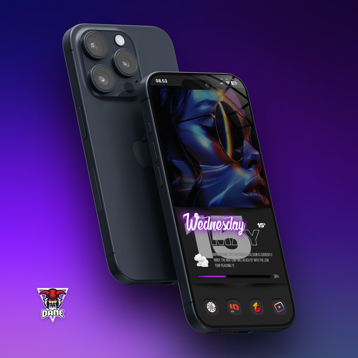 #Yoorweather @JCRocky5 #Ios175 #iphone12pm #nojailbreak #MockupM • wallpaper @SeanKly #M • icons @moondr1 • YW theme @TeboulDavid1 • template @SeanKly