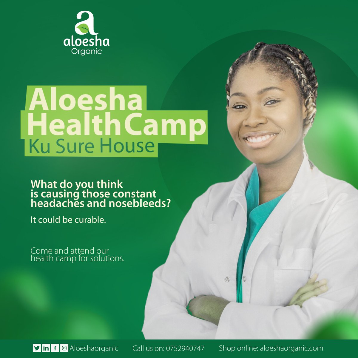 Kind Reminder: We have organized a 3-day health camp from May 30th to June 1st. Save the date for all your questions and answers. Location: Sure House, Bombo Rd. Theme: The Path to Natural Wellness: Your Journey Begins Here. Good morning. 🤗 #herbalife