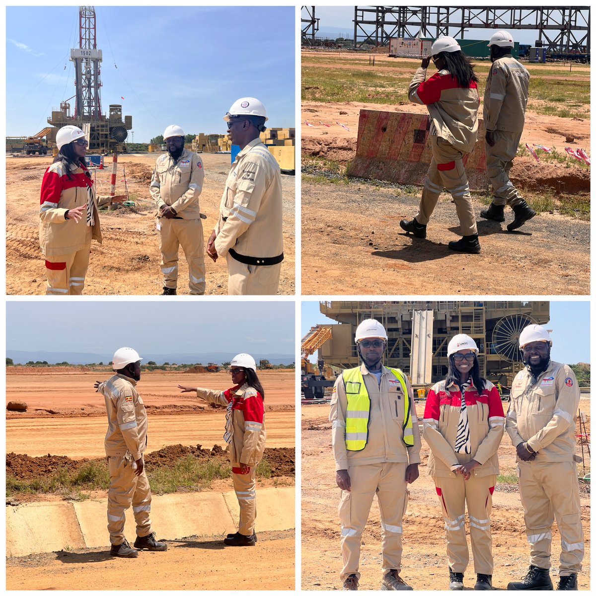 Tilenga site visit. #FirstOil Thank you @TotalEnergiesUG for your hospitality & great to interact with @PAU_Uganda’s onsite officer who is monitoring the activities.