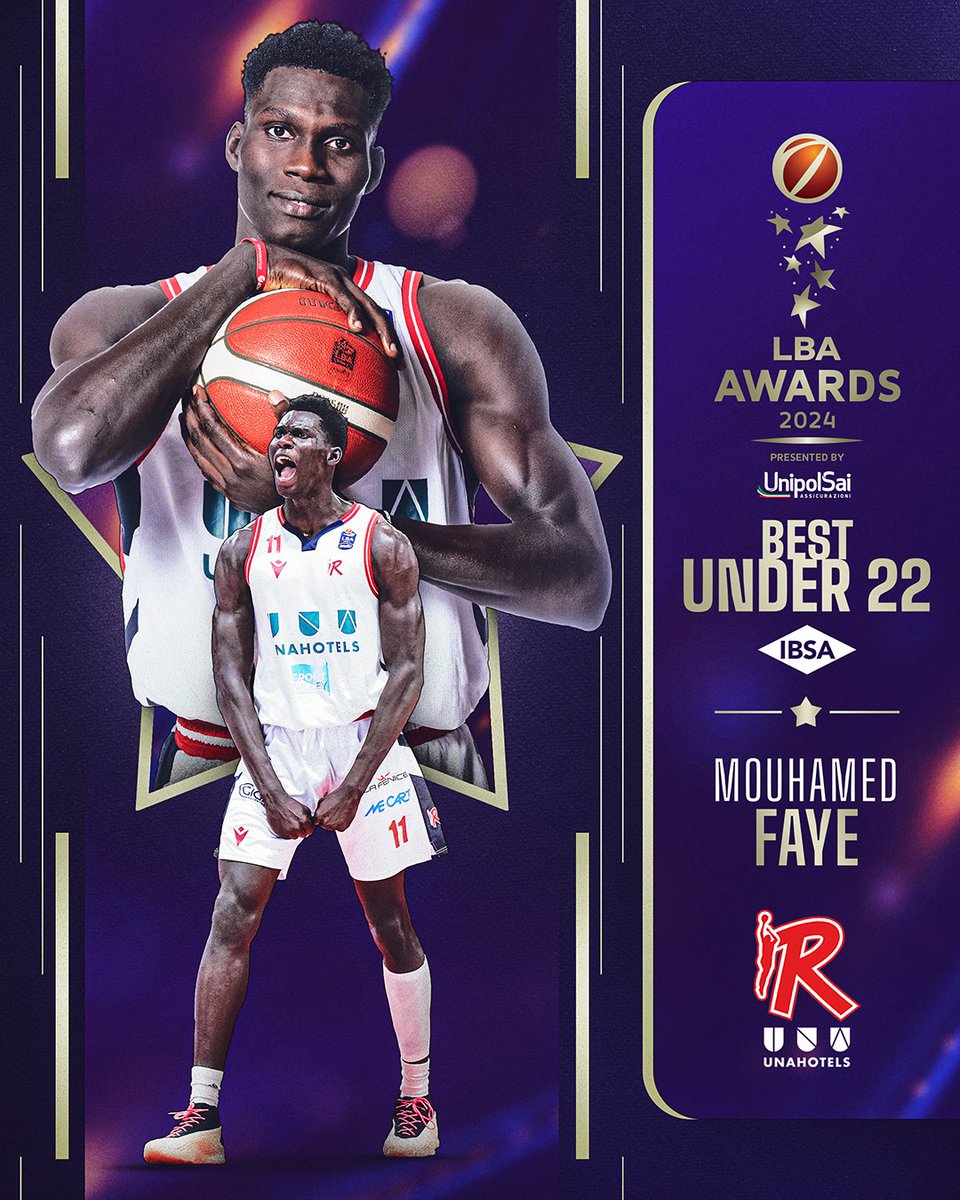 Mouhamed Faye vince il premio di Best Under 22 @IBSAItalia della regular season 2023-24 🤩 #LBAAwards #TuttoUnAltroSport