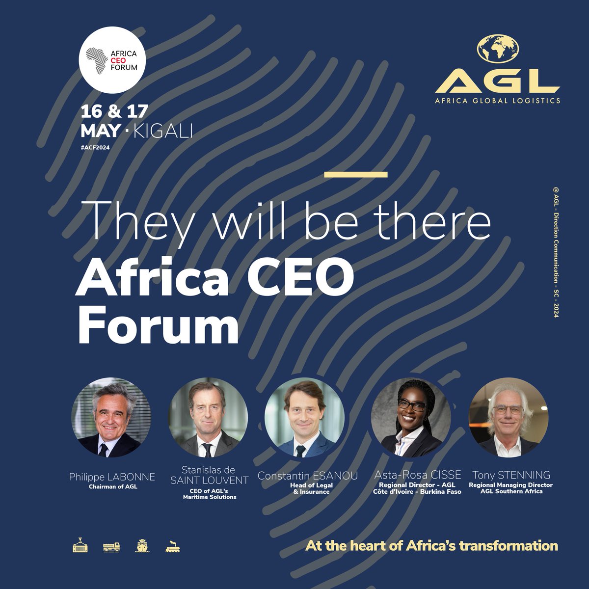 🌟 Just one more day until the @africaceoforum kicks off in Kigali, Rwanda! 💎 AGL - @aglgroup_ is proud to be a Diamond Partner of this prestigious event, shaping the future of the African continent. Don't miss insights from our speakers! #AGL #ACF2024 #ConnectingAfrica