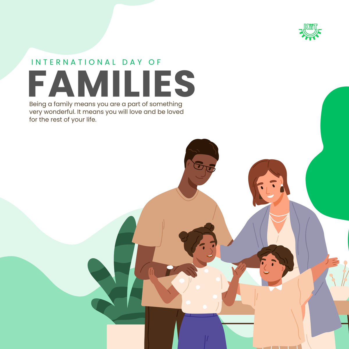 #KIIT proudly observes International Day of Families, recognising the vital role that families play in shaping our students' lives. Our commitment to fostering a supportive and inclusive atmosphere extends to every family connected to our institution.