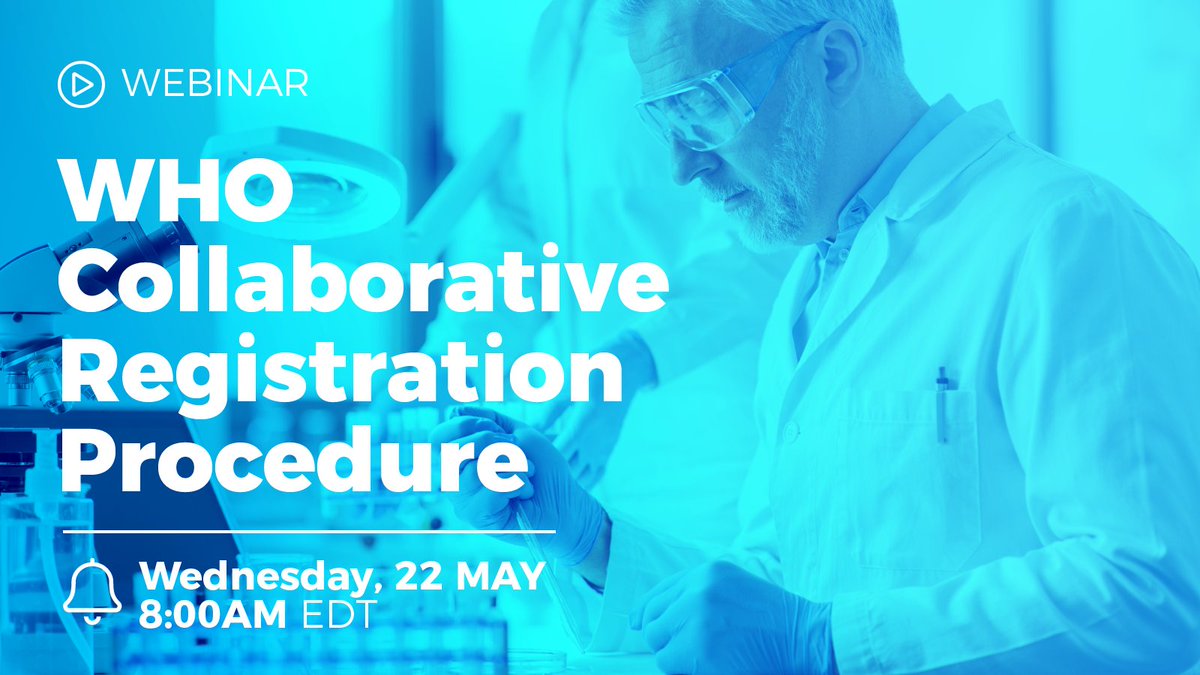 Supplies Coalition (@rh_supplies) on Twitter photo In 1 week -- Webinar hosted by RHSC Manufacturers Group on WHO’s Collaborative #Registration Procedure (CRP) & specificities & statistics, both for <a href="/WHO/">World Health Organization (WHO)</a> #prequalified products and those approved by #StringentRegulatoryAuthorities (SRAs). Register here! lnkd.in/eu3FKE6d In 1 week -- Webinar hosted by RHSC Manufacturers Group on WHO’s Collaborative #Registration Procedure (CRP) & specificities & statistics, both for <a href="/WHO/">World Health Organization (WHO)</a> #prequalified products and those approved by #StringentRegulatoryAuthorities (SRAs). Register here! lnkd.in/eu3FKE6d