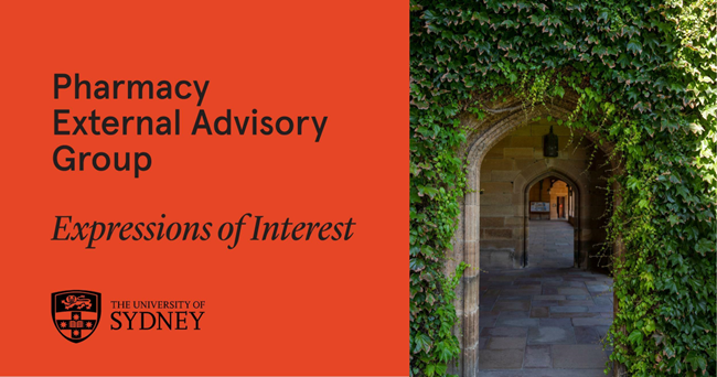 Seeking members for the #SydneyPharmacySchool External Advisory Group 
@Sydney_Uni 
We are seeking diverse members from all areas of practice, industry, organization & recent graduates 

More info - pharmacy.hosdean@sydney.edu.au 
Submit EoI by 5/6/2024 : t.ly/RCUdB