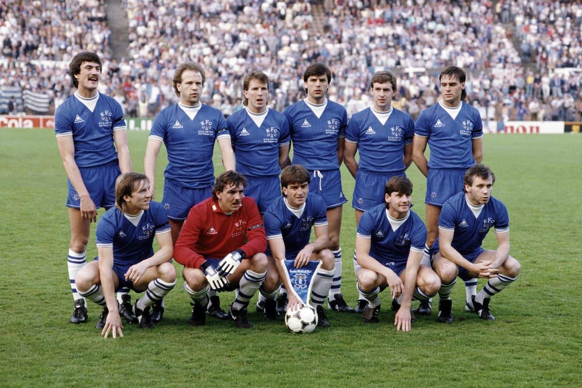 European Glory On this day, 1985, the Blues bring home the Cup Winners Cup Featuring: Howard Kendall, Andy Gray, Pat Van Den Hauwe, Kevin Sheedy, and Kevin Ratcliffe Read More Here: tinyurl.com/488hra3p