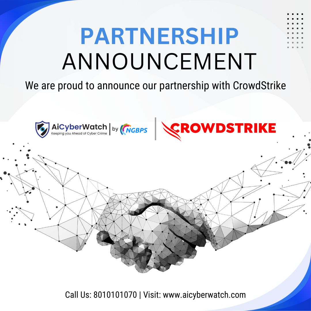 🎉 Exciting Announcement! 🎉 
AiCyberWatch is thrilled to announce our partnership with CrowdStrike! aicyberwatch.com

#Cybersecurity #Partnership #AiCyberWatch #CrowdStrike #ProtectYourself #DataSecurity #BusinessProtection #DigitalDefense #cyber #ciso