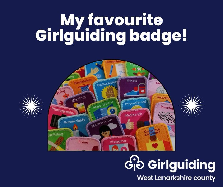 Which Girlguiding badge you’ve earned fills you with pride? Show & tell in the comments!  Get bragging 😁

 #GirlguidingWestLanarkshire