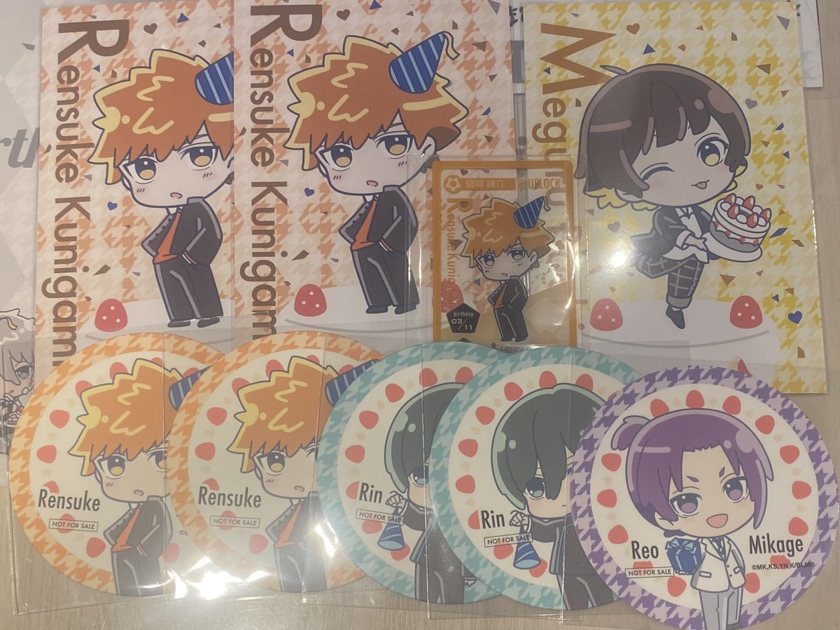 【交換】ブルーロック　and GALLERY  アンドギャラリー 特典 アクリルキーホルダー アクキー クリカ クリアカード ステッカー ポストカード コースター

譲：國神 蜂楽 凛 玲王

求：各種凪＞潔,千切(友人分)

只今池袋店内です
お気軽にお声がけください。