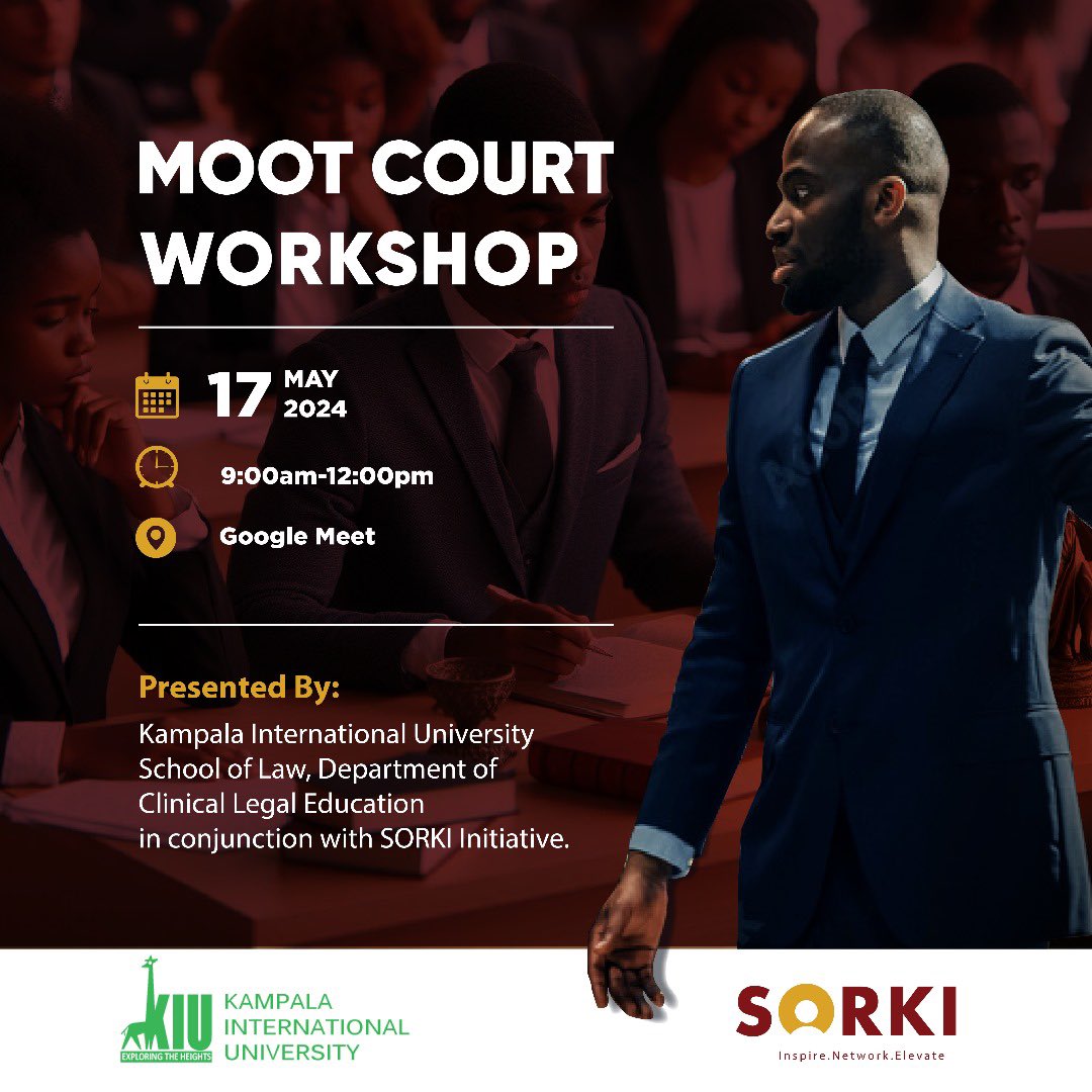 As we continue our University visits, this Friday we shall be with law students from @kiuvarsity @KiulawSociety. We thank the CLE Department of the KIU School of Law for supporting such learning endeavors. Join us at meet.google.com/bip-xuqy-zej When: Friday, 17th May 2024