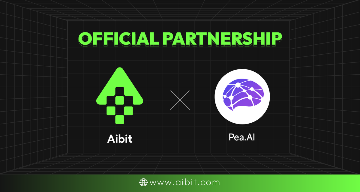🎉We're thrilled to announce our official partnership with @Pea_GPTs! 

Pea. AI brings innovation to the table with its platform for developing #crypto-specific GPTs using a specialized vertical LLM. 

Excited for our collaboration to push #AI technology even further! 🚀
#Aibit…