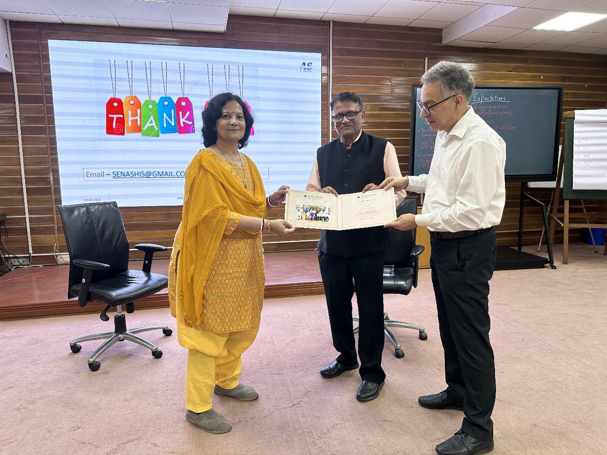 SAILranchi's tweet image. &quot;PULSE: Managing Difficult Conversations for Performance Improvement&quot; program concluded successfully on May 08-09 at MTI. 13 CGMs gained valuable skills in handling tough workplace conversations. Thanks to Dr. Ashis Sen for his expert guidance.  #Leadership #DifficultConversation