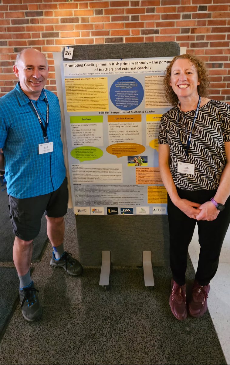 A very busy @aiesep poster session this morning! Great to have the chance to talk about the @officialgaa coaching survey, and the data relating to primary schools. @ElaineMurtagh @peterhorgan @PD_Sport1 @tandy_tj @padraigmcg @C13rennan @Pat_Culhane @MICLimerick @MICEducationFac