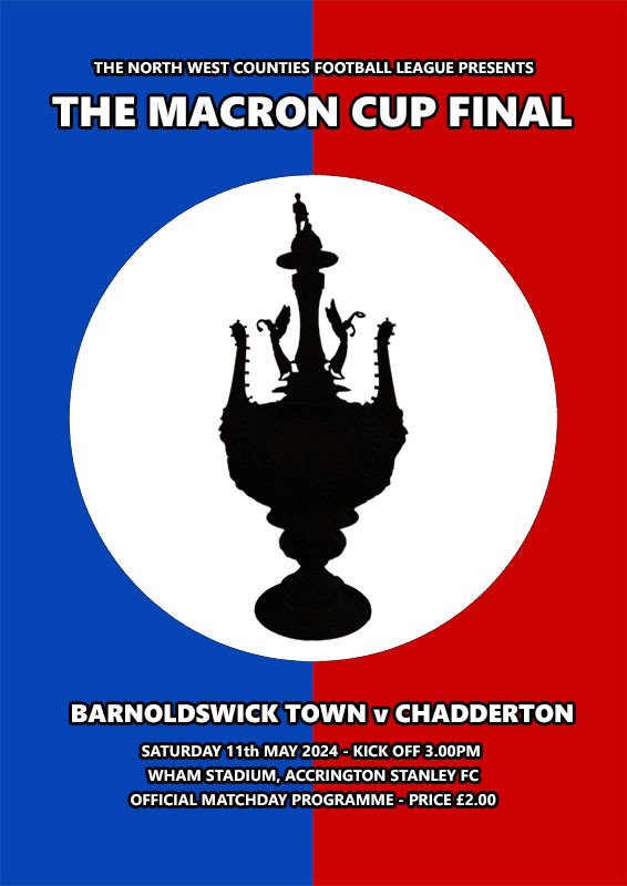 nwcfl's tweet image. Calling all programme collectors. The programme from Saturday's Macron Cup Final between @ChaddertonFC v @barlickfc is now available to purchase online.

Cost is £2.95 which includes postage &amp;amp; packaging.

Buy you copy now before they sell out nwcfl.sumupstore.com