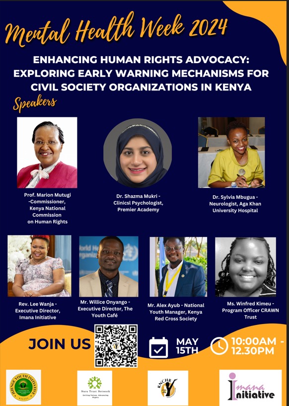 Join us for an empowering webinar during Mental Health Awareness Week! We're diving into enhancing human rights advocacy in Kenya through early warning mechanisms for civil society organizations. Stream in for insights and action! us06web.zoom.us/webinar/regist… #MentalHealthAwareness