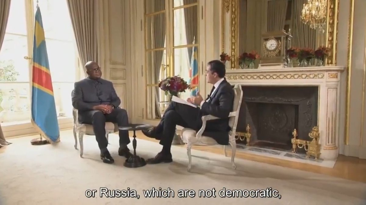 Onlangs verscheen er een interessant fragment op de Franse televisie van een interview met Félix Tshisekedi, de president van Congo, het op één na grootste land in Afrika. De presentator vraagt waarom het land liever samenwerkt met Rusland of China dan met Europa: 'Bedoel je dat