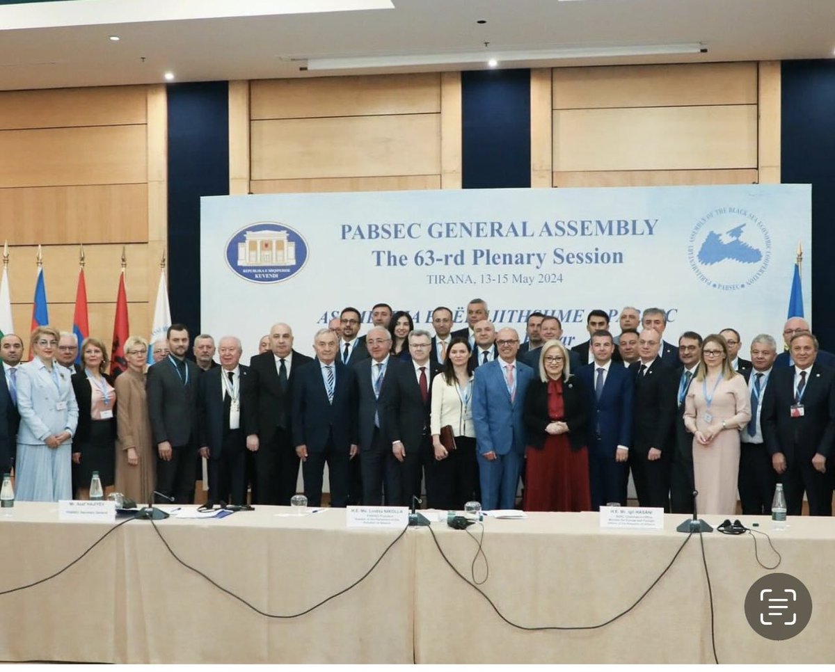 ComanescuLazar's tweet photo. Honored to address the #PABSEC( Parliamentary Assembly of the Black Sea Economic Cooperation) on latest BSEC activities( Tirana, May 14 2024). https://t.co/F7Ql0vphCt