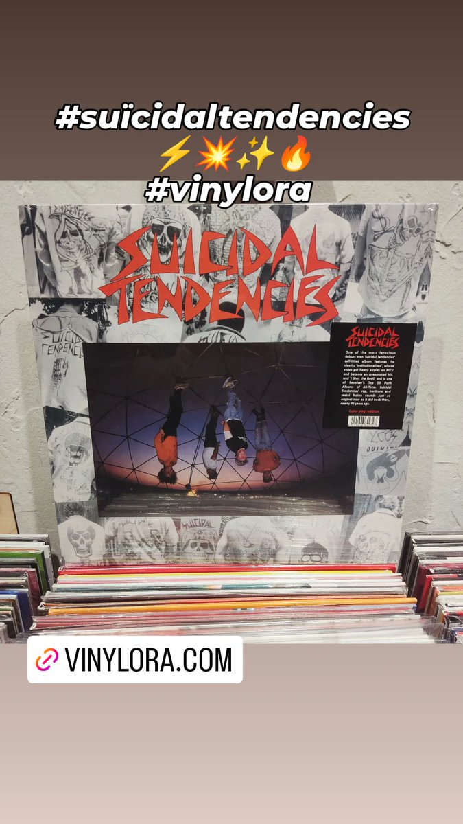 #suïcidaltendencies @suicidaltendencies ⚡💥✨🔥
#vinylora #vinylcollection #vinylrecords #vinyljunkie #vinylcommunity #vinylstore #vitoriagasteiz #aldezaharra #lacorre #saveyourlocalrecordstore #instavinyl vinylora.com/tienda/8435008…