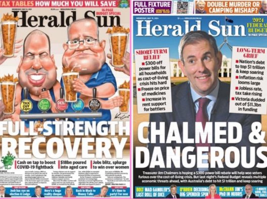 Labor’s budget is the first in 20 years to deliver a back to back surplus

Morrison’s government presided over the biggest debt and deficit in AUS history 

How anyone in AUS can take anything the Murdoch media ‘report’ seriously absolutely beggars belief
#MurdochGutterMedia
