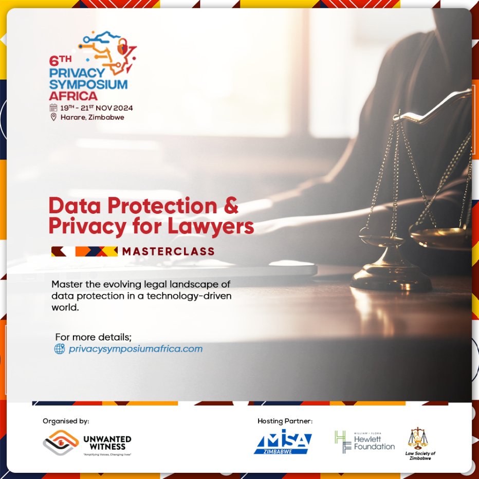 Calling all lawyers! Register for a master class on Data Protection and Privacy for lawyers. Arm yourself with the knowledge and skills to navigate the digital era securely while upholding the highest data privacy standards. Register privacysymposiumafrica.com/master-class-o…