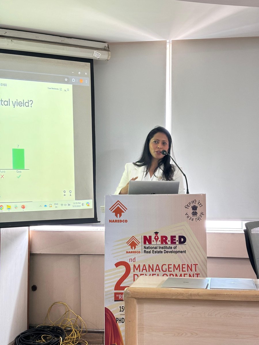 Session 1 kicks off with Ms. Ankita Sood, providing an overview of the dynamic landscape of the Indian property market and the evolving PropTech sector.

#MDP2024 #RERA #RealEstateRegulations #realestateindustry

@ReAIndia @MoHUA_India @Housing
@aroramit1507 @ankitasood14