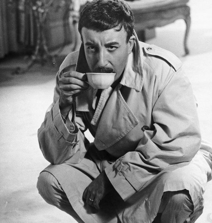 Peter Sellers on the set of THE PINK PANTHER (1963).