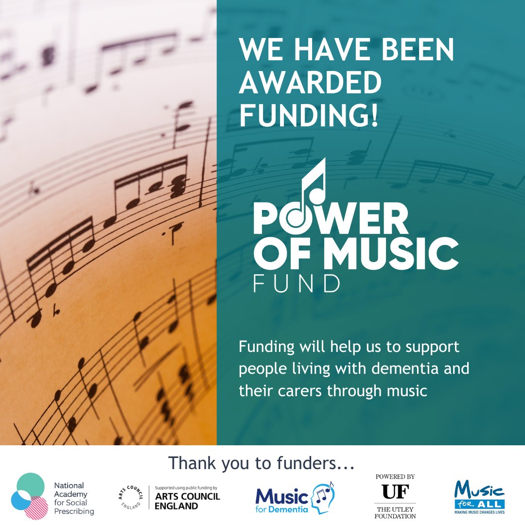 We have received funding to support carers, and people living with dementia. Many thanks to @ace_national @MusicforDemUK @NASPTweets @mfacharity and The Utley Foundation 🎤Keeping people singing at our Community Hubs in Newquay, Falmouth & St Austell. ageuk.org.uk/cornwall/about…