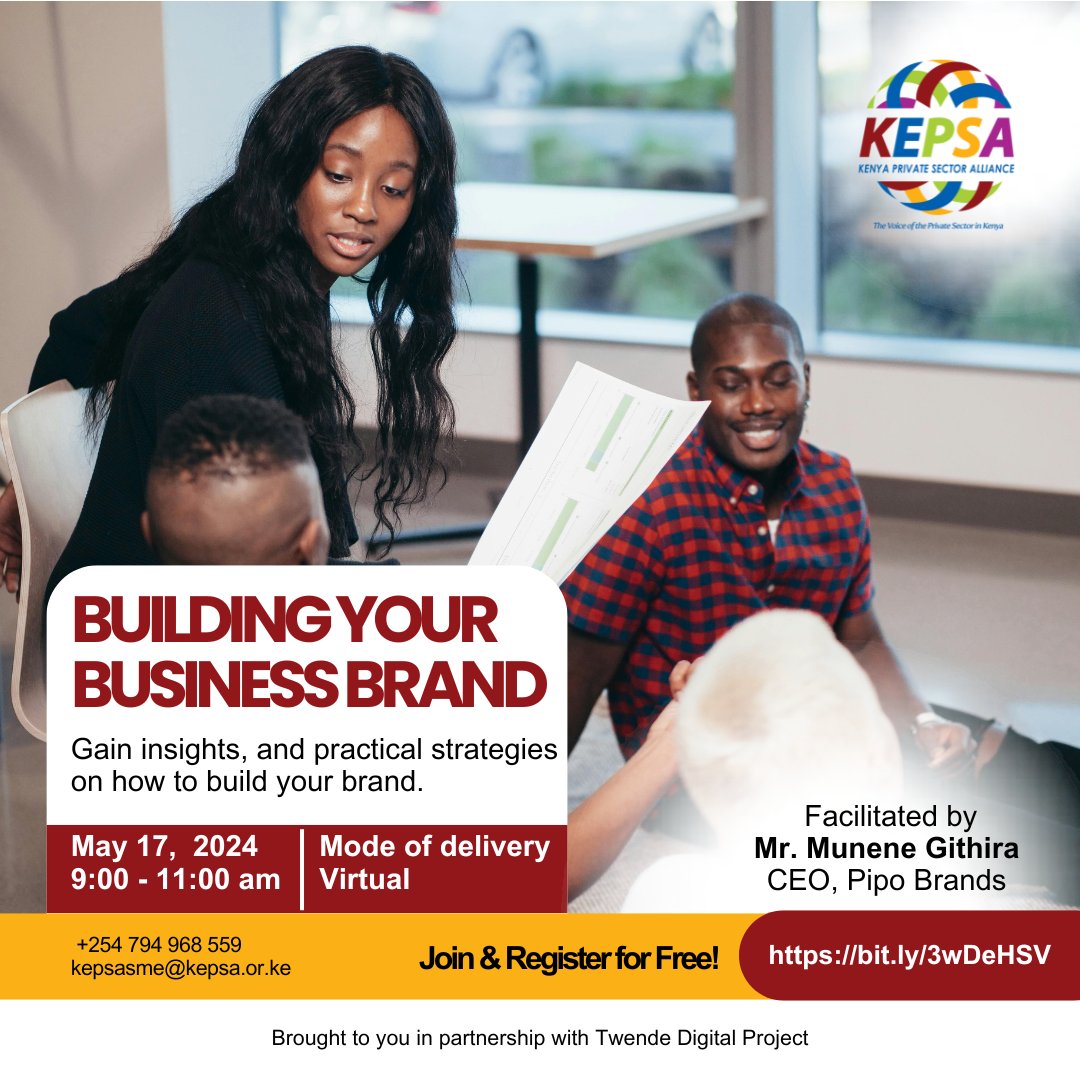 Have you registered yet for the training session on Building your Business Brand? Register today and gain valuable insights into defining your unique identity as well as how to connect with your audience. bit.ly/3wDeHSV
