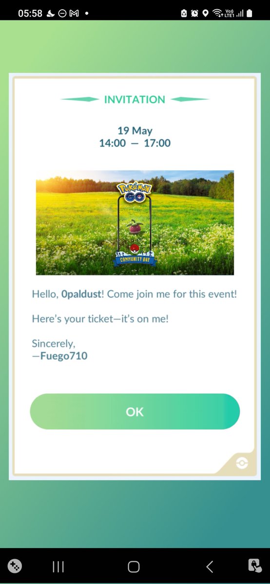 thank you @JamieFirestone for the ticket! ☺️ apperciate your generosity, hope you get many shinies on your end 🙏

#PokemonGo #communityday