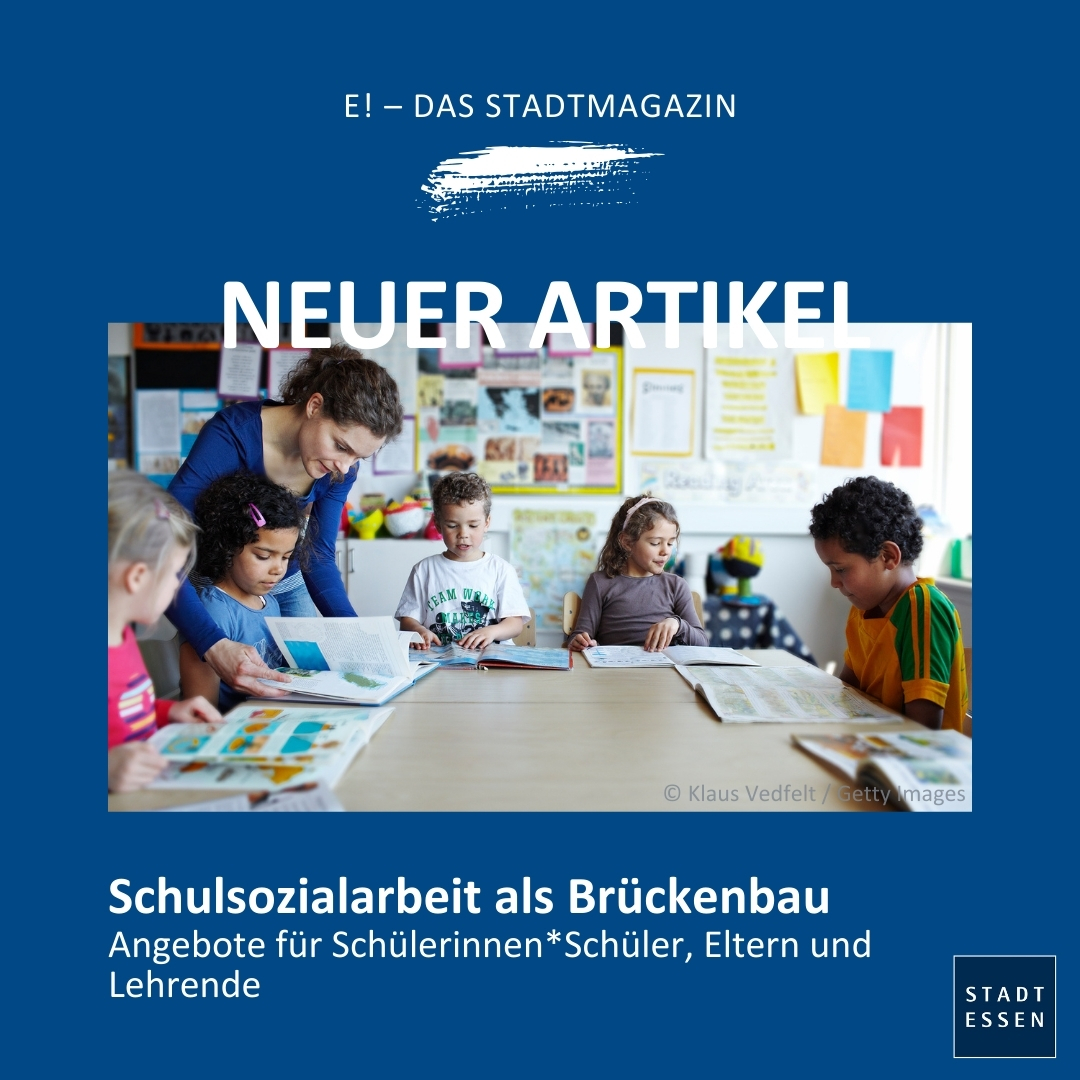 Was machen Schulsozialarbeiter*innen eigentlich genau und wie können sie nicht nur Schüler*innen, sondern auch Eltern und Lehrenden helfen? Das erfahrt ihr im neuen Artikel von E!- Das Stadtmagazin.📰 🌐t1p.de/EMagSchule