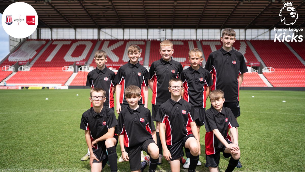 ⚽ PL Kicks Play on the Pitch ⚽ On Monday, we were delighted to welcome #PLKicks participants to the bet365 stadium for a unique opportunity to 'Play on the Pitch' 🥳 Thank you to all schools that attended, and congratulations to @sjfcc on taking home the trophy 🏆❤️🤍