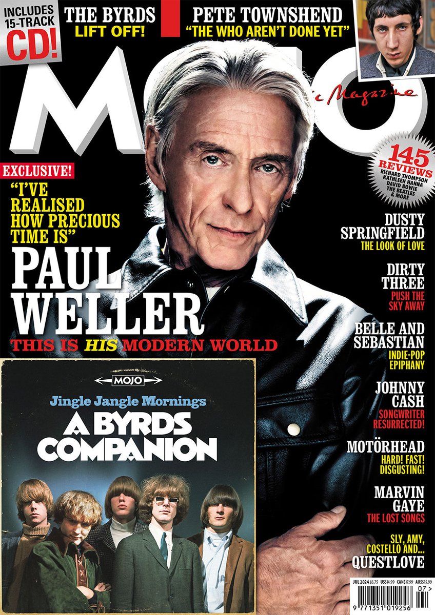 This very nice @MOJOmagazine package is on sale now in the UK. Loved compiling the Byrds Companion CD and listening to the Scottsville Squirrel Barkers for the first time...