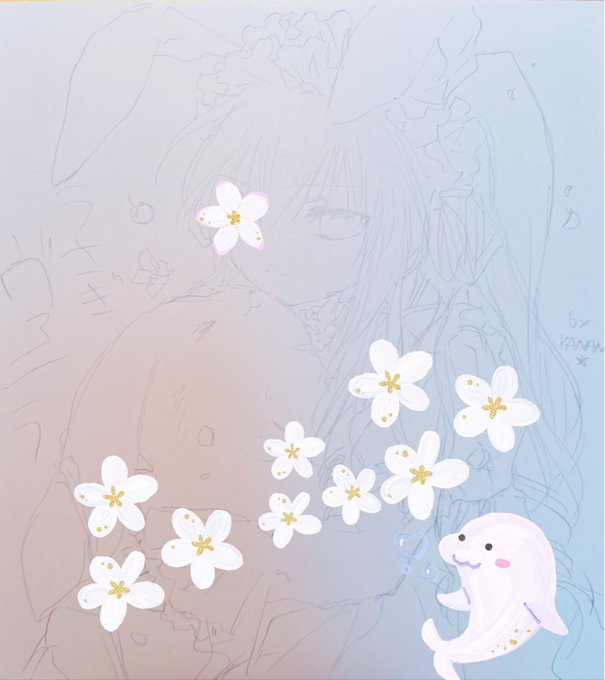 「flower rabbit」 illustration images(Latest)