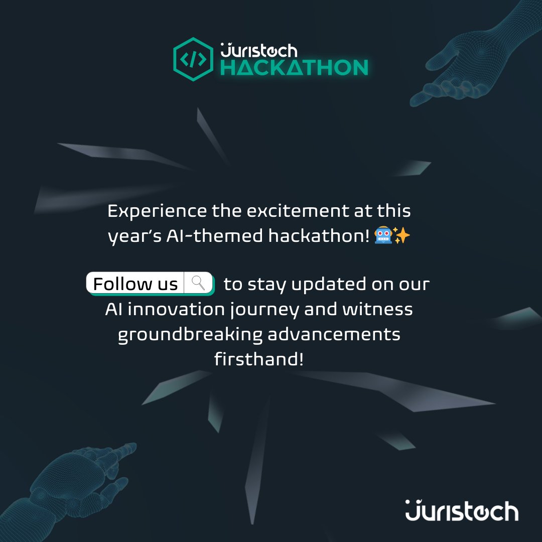 Experience the innovation at our AI-themed hackathon, drawing inspiration from Elon Musk's vision of AI empowering humanity's potential. Follow for more updates and be part of shaping tomorrow's masterpiece! 🔍🚀

#Hackathon2024 #AIInsights #AIInnovation #JurisTech