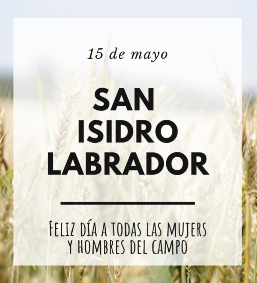 Feliz día de San Isidro!!