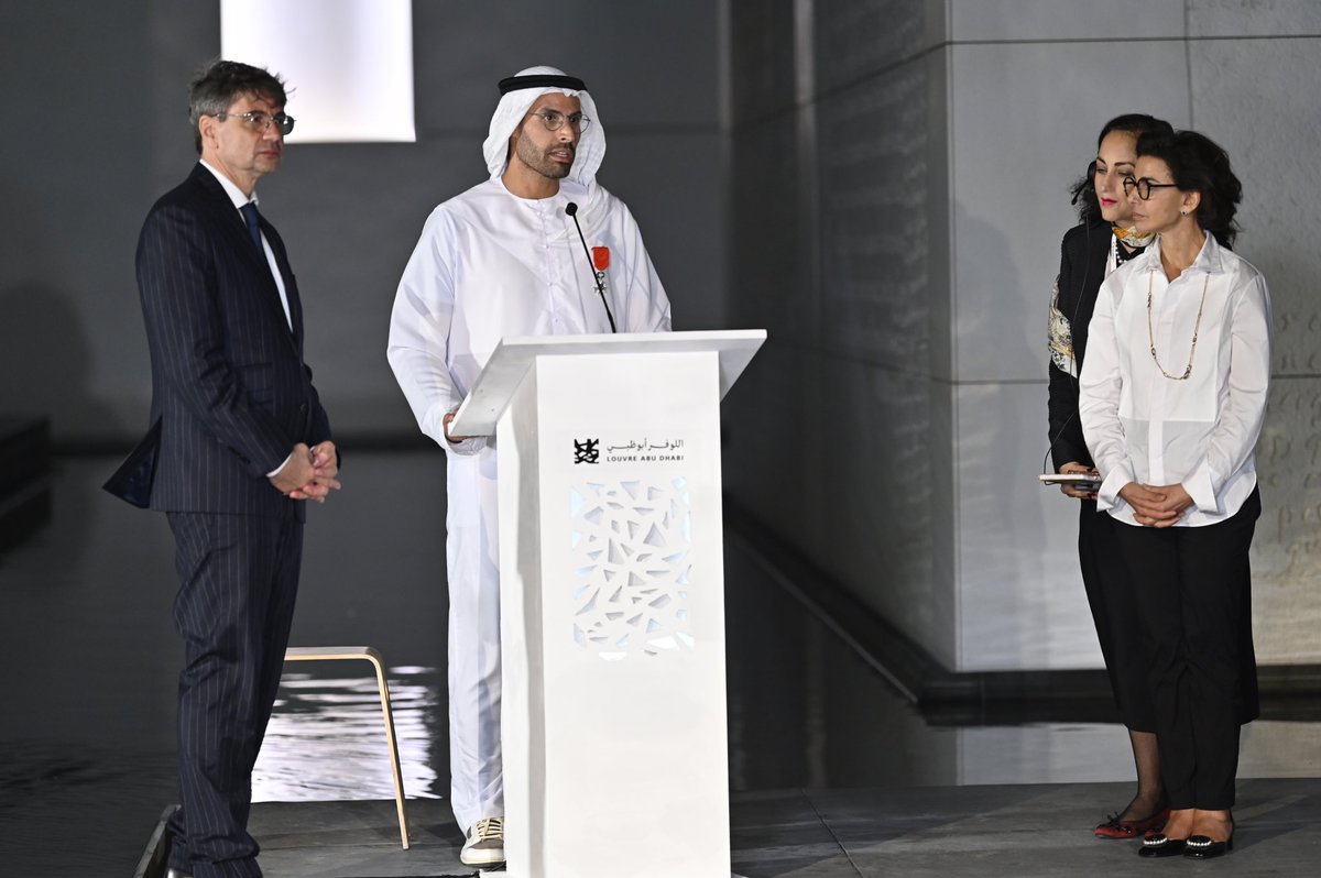 Congratulations to our visionary Chairman HE Mohamed Khalifa Al Mubarak on being awarded the French Legion of Honour.

His efforts to enrich cultural connections between the UAE and France, showcase his dedication in positioning #AbuDhabi as a leading global destination for…