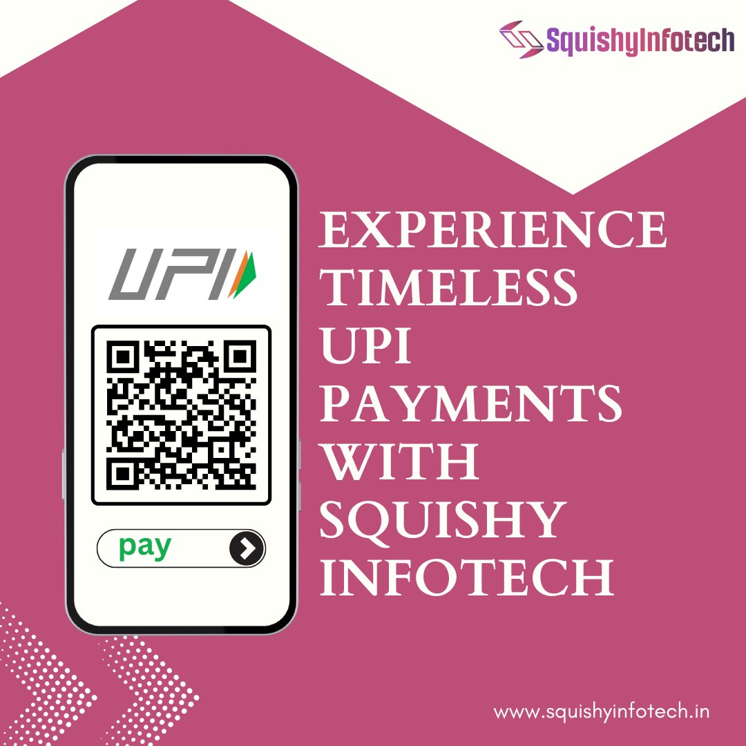 Our timeless UPI payment solution ensures fast, secure, and hassle-free transactions every time.
#squishyinfotech 
#paymentgateway 
#smartpayments 
#securetransactions 
#modernfinance 
#cashlessrevolution 
#effortlesstransactions 
#smartfinance 
#cashlesssociety