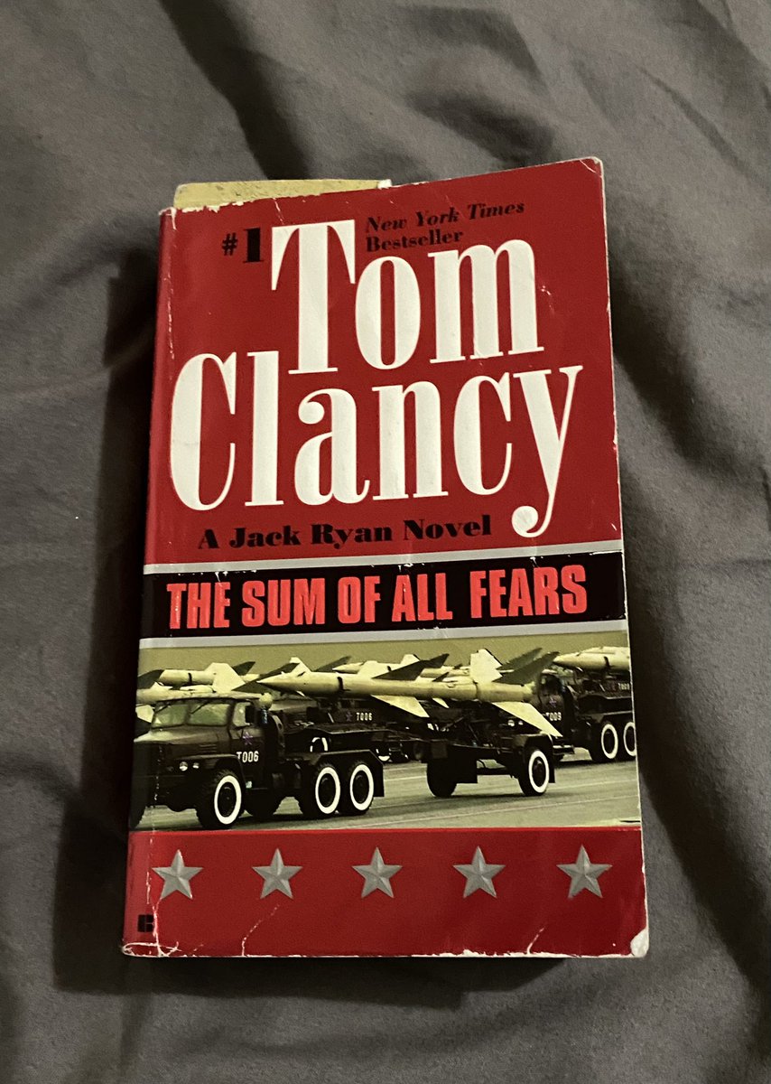 BACK TO THE RYANVERSE
#THESUMOFALLFEARS #TOMCLANCY #THERYANVERSE #NOWREADING
