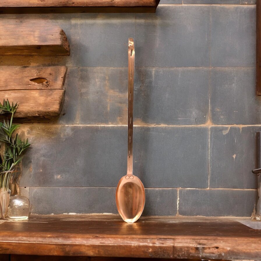 French vintage XL 50cm copper spoon £22.99 #french #smallbusinessowner #buyvintage allthingsfrenchstore.com/products/frenc…