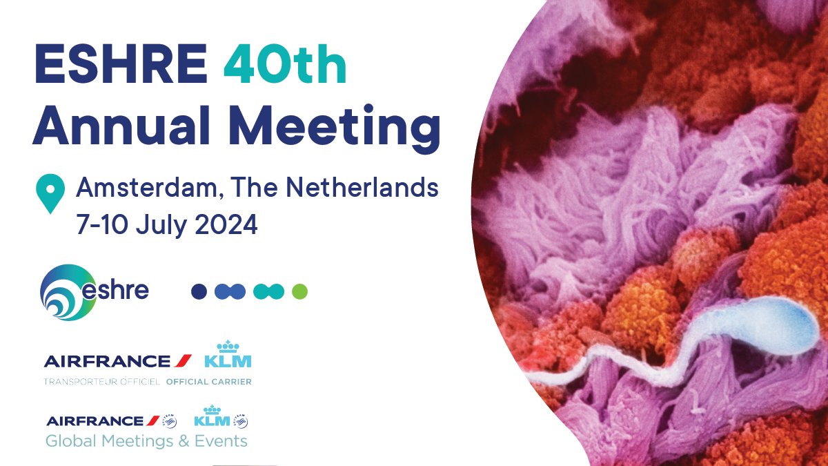 ✈️ For our Annual Meeting, ESHRE collaborates with AIR FRANCE-KLM as our official carriers with attractive discounts of up to 15% on a wide range of public fares. Event ID: ESHRE 2024 ID Code: 40591AF Travel Period: June 30, 2024 to July 17, 2024 Info 👇 globalmeetings.airfranceklm.com/Search/promoDe…