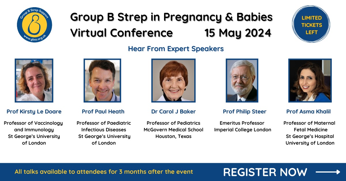 It's finally here! Our 2024 Group B Strep in Pregnancy and Babies Virtual Conference!

Huge thanks to our chairs, speakers, delegates and sponsors.

It's going to be a brilliant day, full of learning.

gbss.org.uk/professional-r…

GBSSConference2024