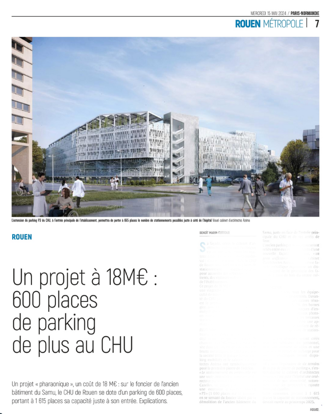 #cqfd : l'automobile coute cher 
(et le @CHURouen est le premier employeur de la Région) 
30.000€ la place de parking, raison évidente pour investir dans les aménagements vélo pour augmenter sa part modale (et donc faire de belles économies)