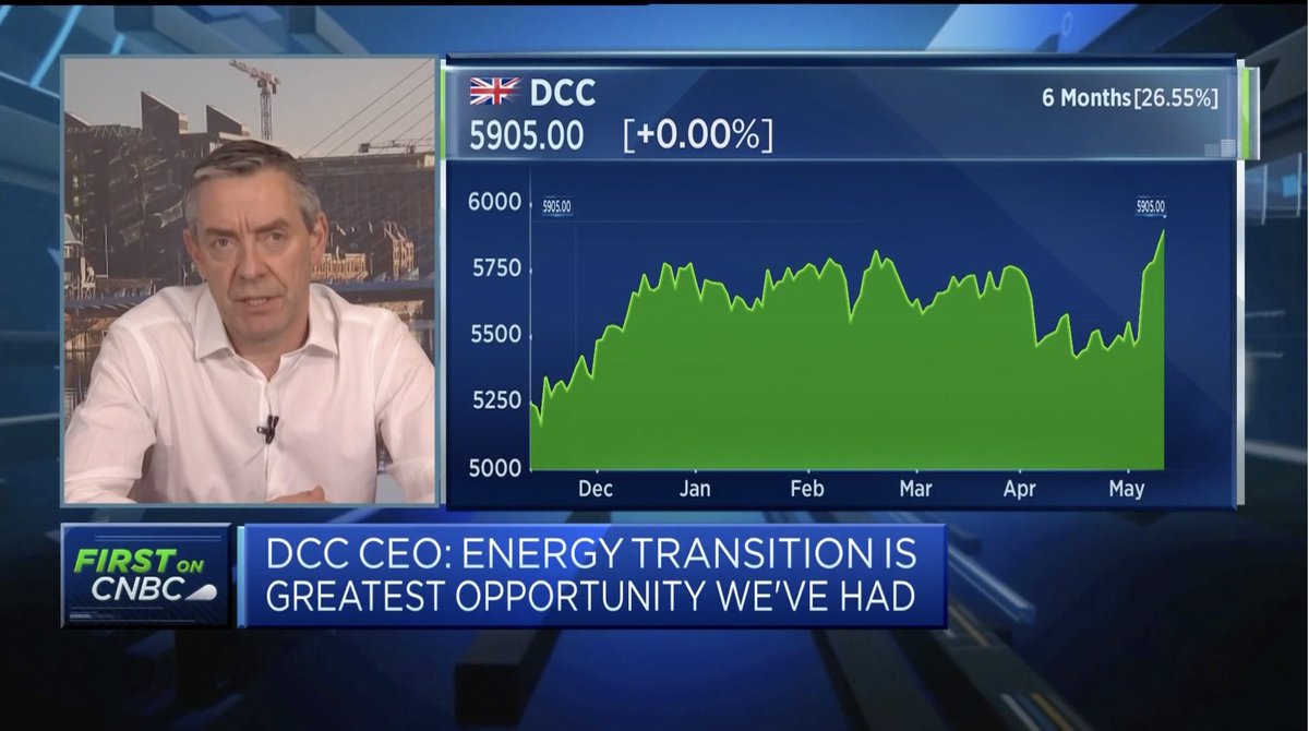 DCC plc (@dccplc) on Twitter photo "Energy transition is greatest opportunity we've had..." Listen to our Chief Executive, Donal Murphy's upbeat interview on on <a href="/SquawkCNBC/">Squawk Box</a> yesterday to discuss our year end results.
Tap here to watch: cnbc.com/video/2024/05/…
#FTSE100 #Investment #Opportunity #EnergyTransition "Energy transition is greatest opportunity we've had..." Listen to our Chief Executive, Donal Murphy's upbeat interview on on <a href="/SquawkCNBC/">Squawk Box</a> yesterday to discuss our year end results.
Tap here to watch: cnbc.com/video/2024/05/…
#FTSE100 #Investment #Opportunity #EnergyTransition