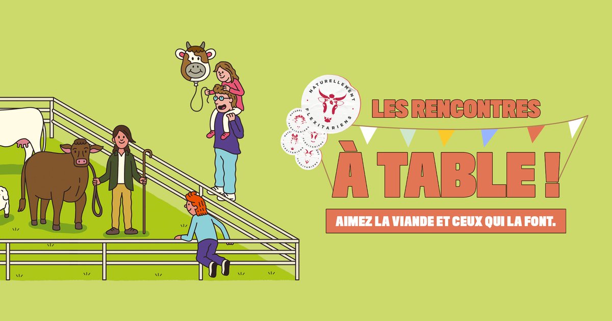 En @auvergnerhalpes, nous organisons nos #RencontresàTable:
📅31.05- #portesouvertes, échanges & grandes tablées à St Paul en Varax (01)
📅01.06- #portesouvertes, jeux, animations ludiques, marché de producteurs, échanges & grandes tablées à St Genis les Ollières (69)
🧑‍🌾🐮🥩👏