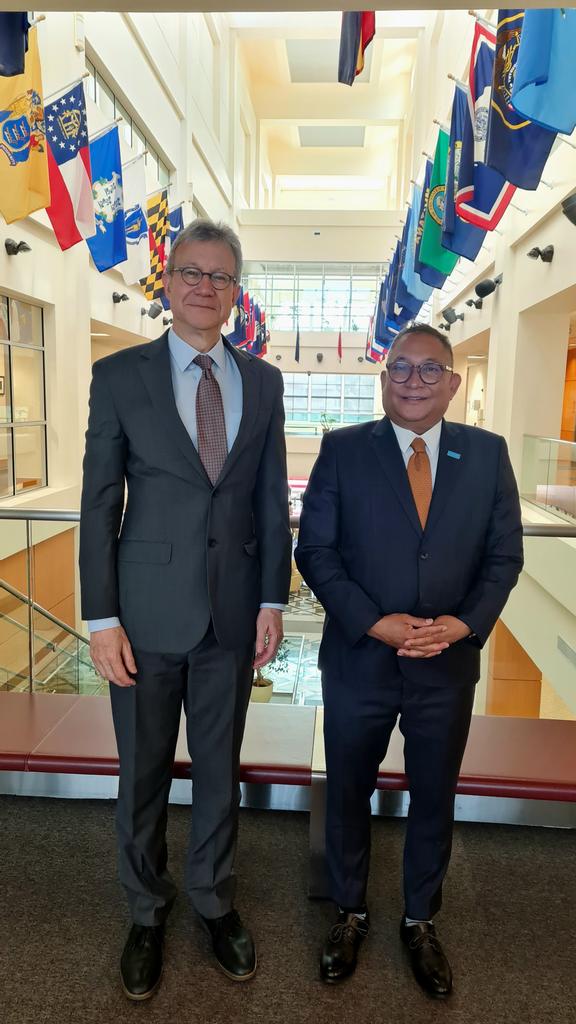 Great pleasure to meet with Ambassador Rosenblum @USembassyKAZ and discuss our continuing partnership for the wellbeing of every child in Kazakhstan.