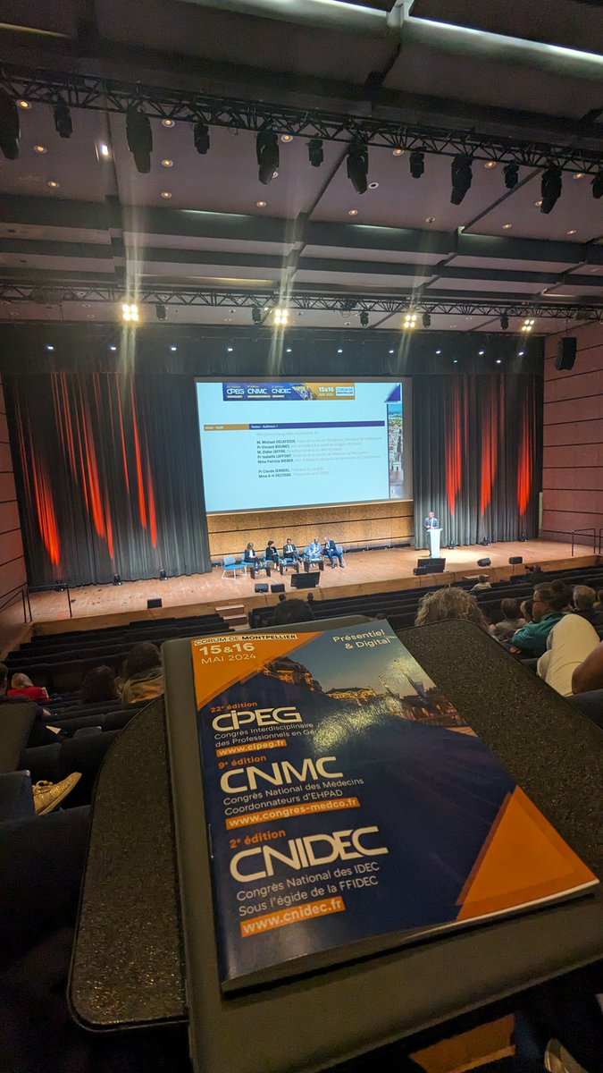 👵 Présente à Montpellier pour le Congrès Interdisciplinaire des Professionnels en Gériatrie et Gérontologie 👴
#CIPEG #geriatrie #LaGériatriecestSexy